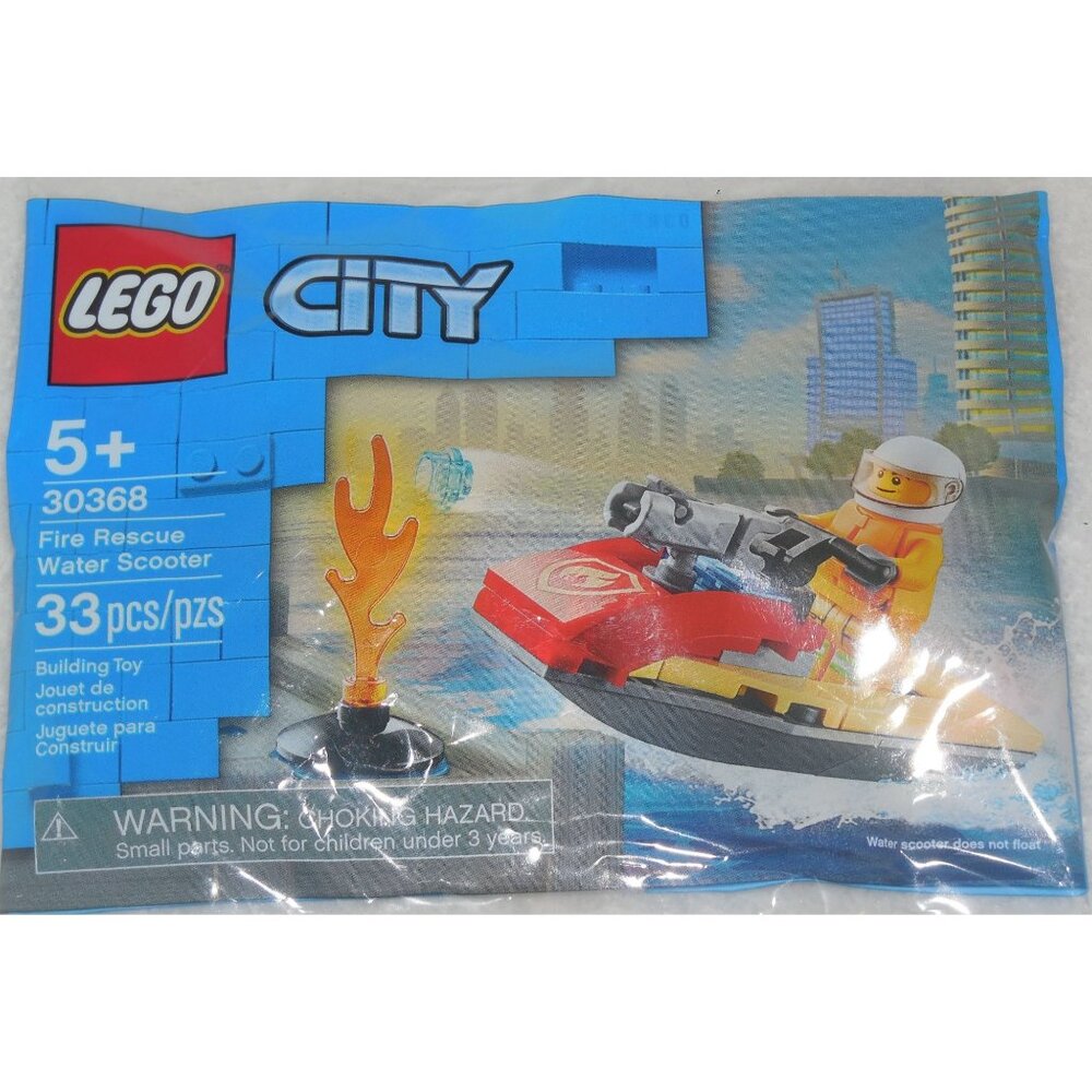 Lego CITY FIRE RESCUE SCOOTER 33 PCS NEW! #30368 RETIRED!!! NOT IN PRODUCTION!!! - Picture 1 of 2